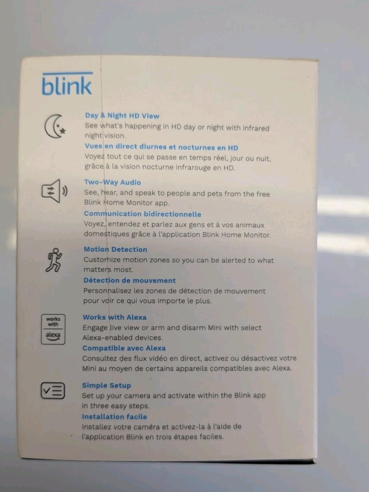 Blink Mini Indoor Plug-In HD Smart Security Cameras (2 Pack) Alexa New Black