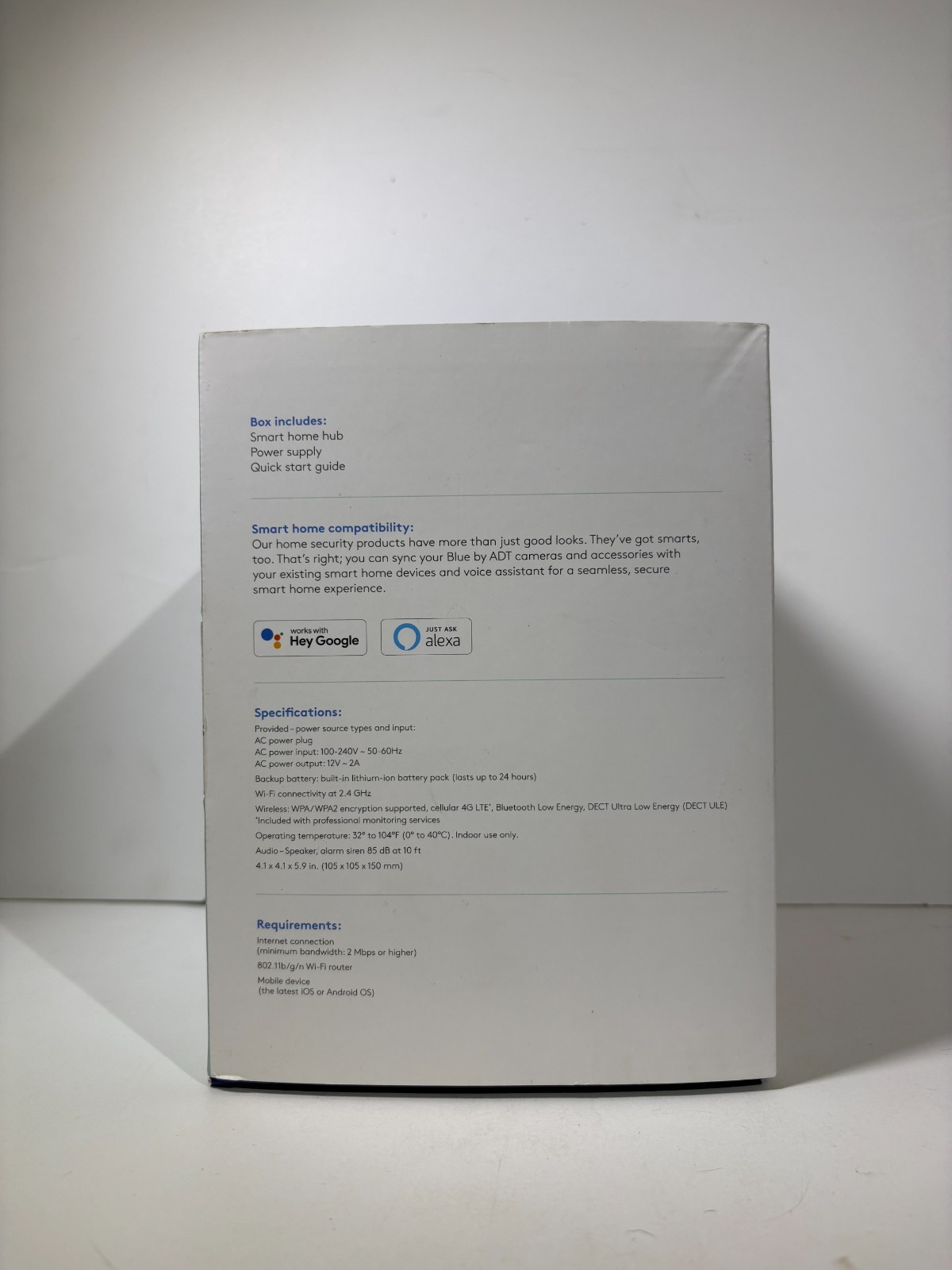 Blue by ADT Smart Home Hub Model S40LR1-01 White – Open Box