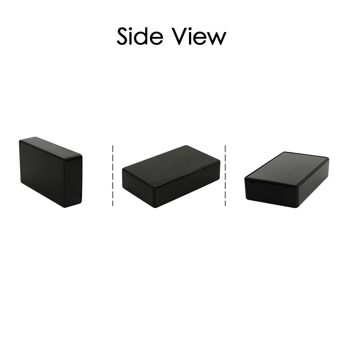 LeMotech 5Pcs ABS Plastic Electrical Project 3.9″ x 2.4″ x 1.0″(5pc), black