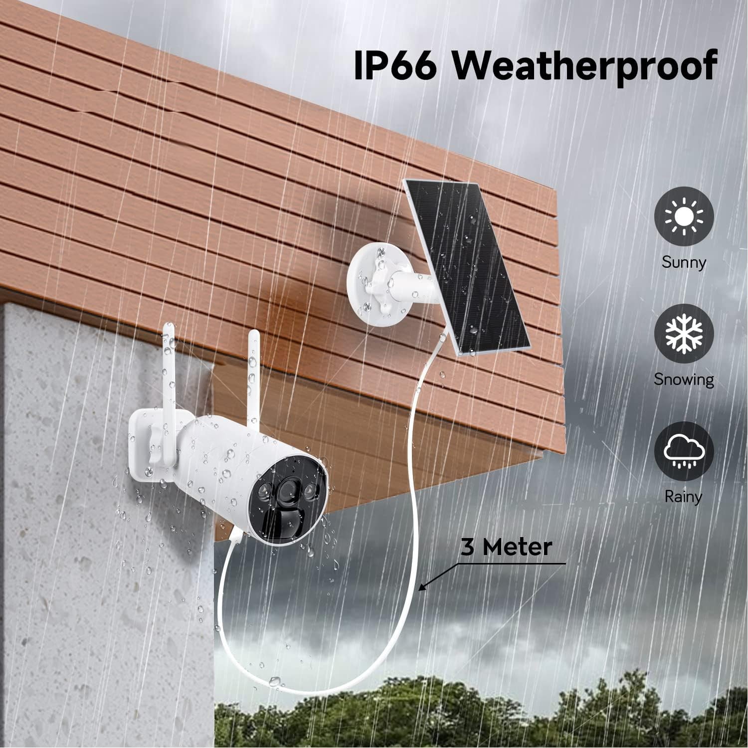 Home CCTV 4MP Outdoor Solar Wireless Security Camera System 10CH NVR 500G HDD