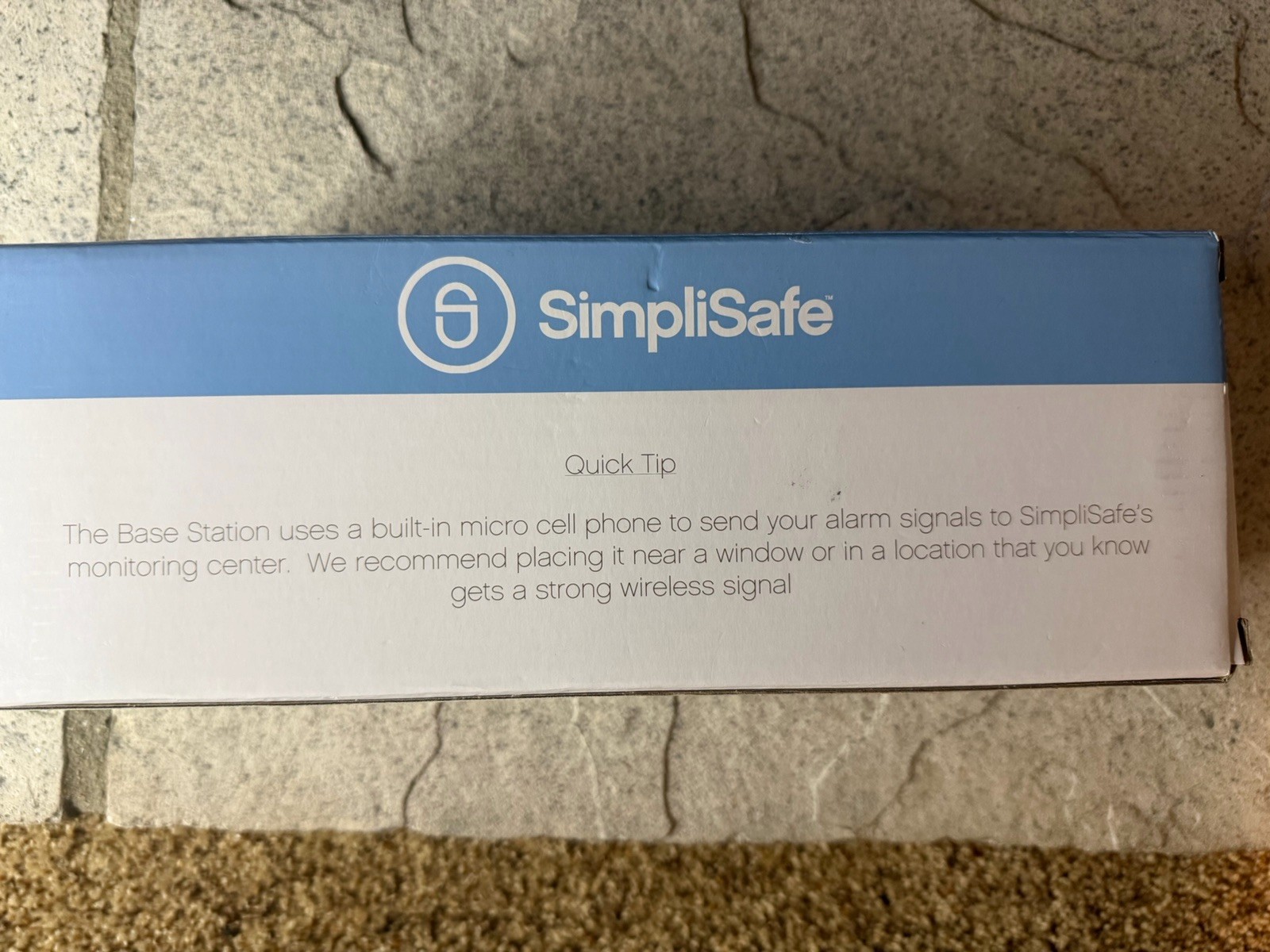 SimpliSafe Base Station SS-1500 Home Security Hub w/ Power Adapter & Box