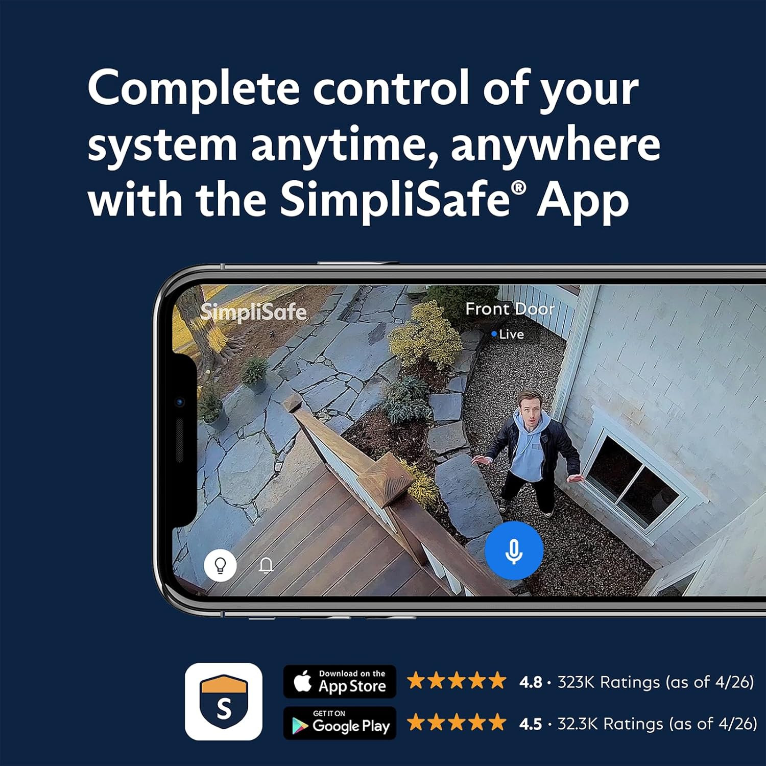 SimpliSafe 5-Piece Wireless Home Security System – Alexa & Google Compatible