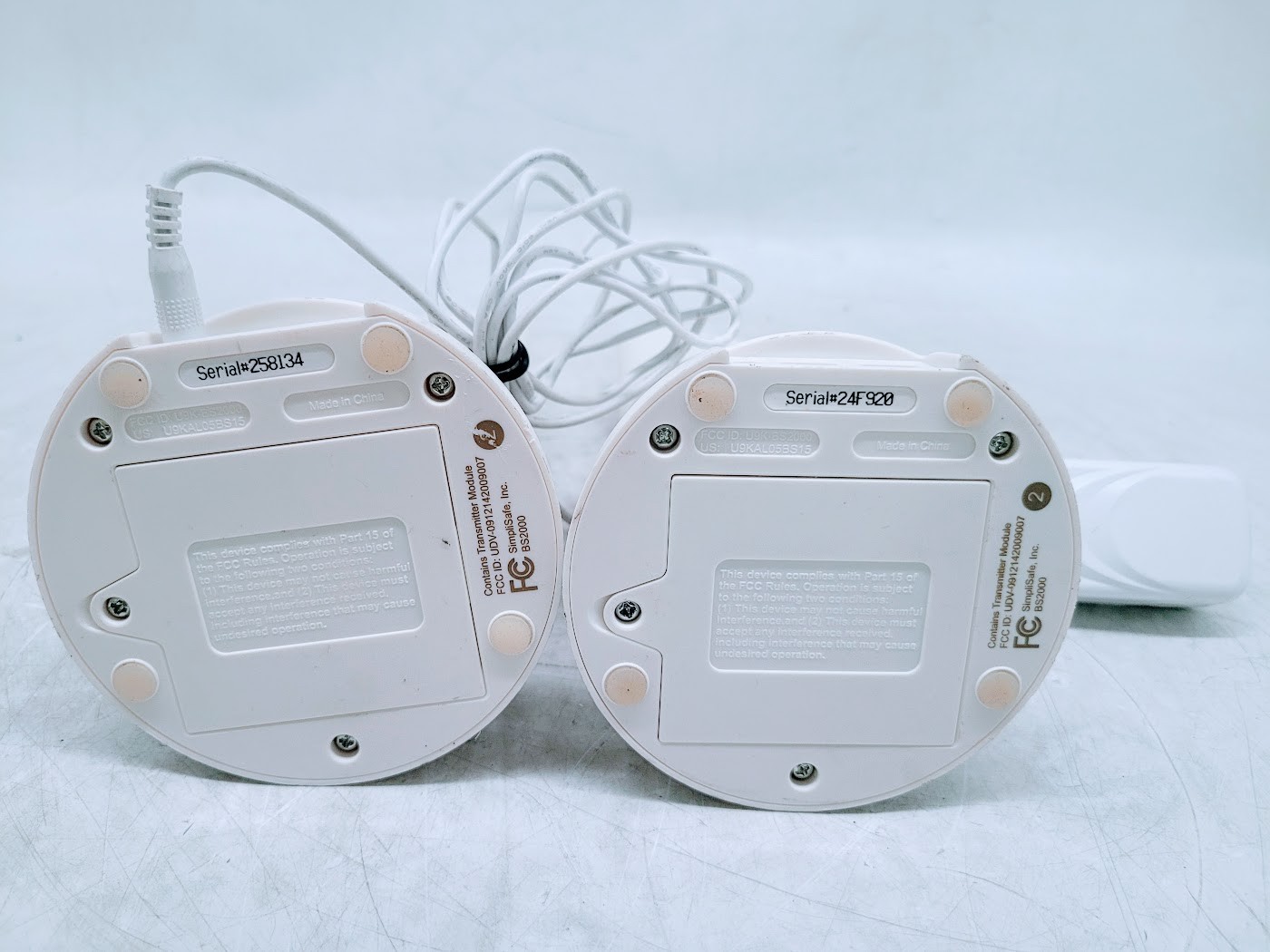 Lot of 2 SimpliSafe Home Security System Base Station BS2000 1st Generation