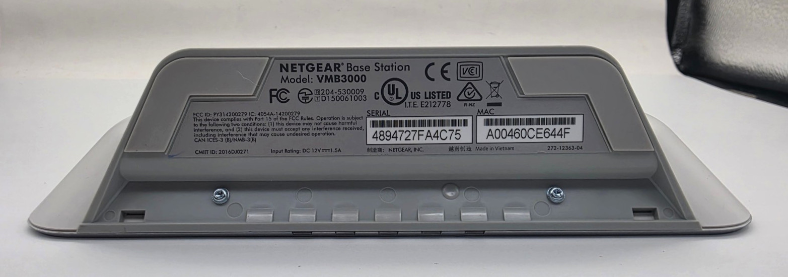 Netgear Arlo Security Base Station VMB3000 w/ Power Adapter – No Cameras