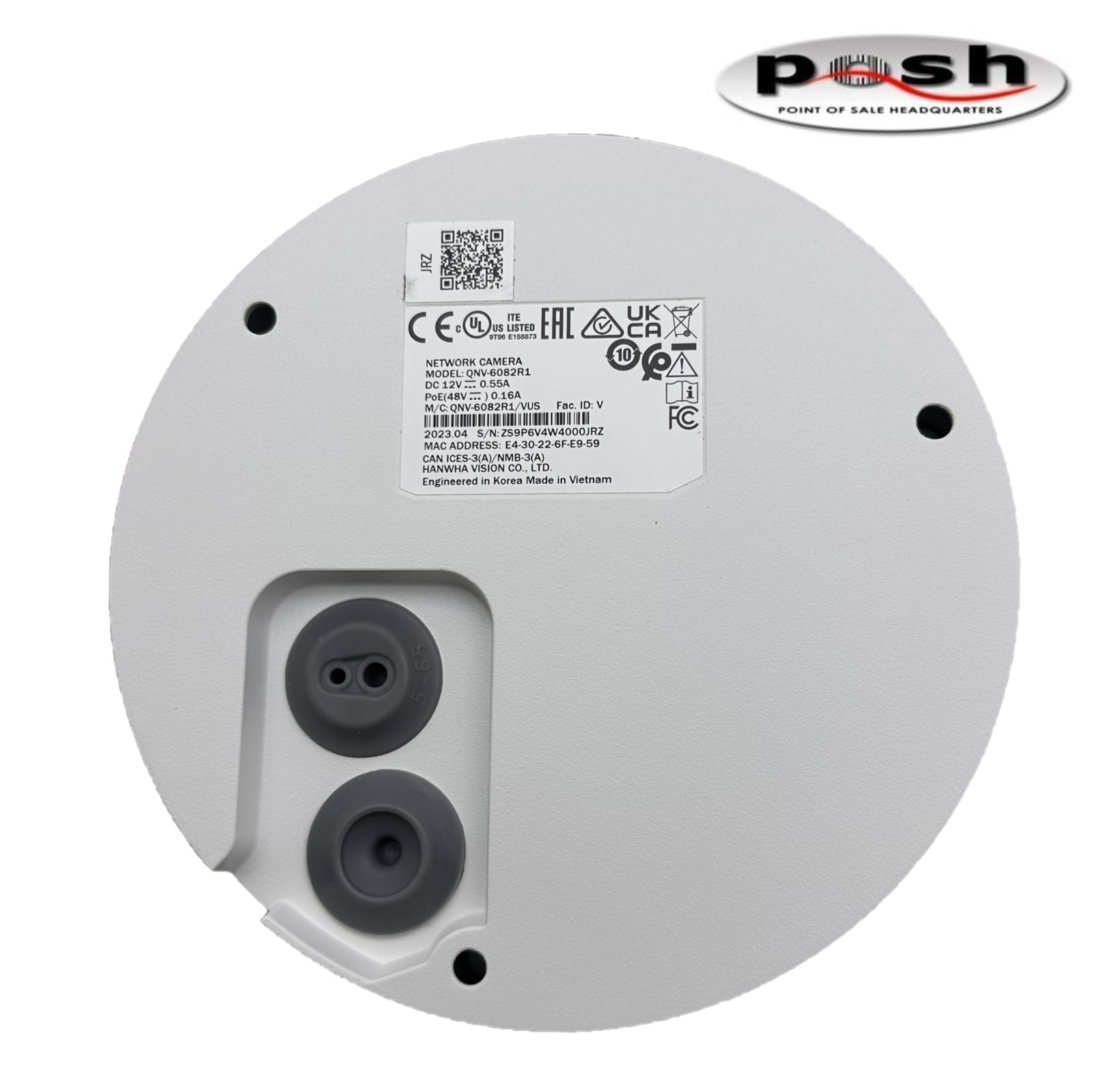 Wisenet Q series Network Camera IR Vandal Surveillance Outdoor Dome QNV-6082R1