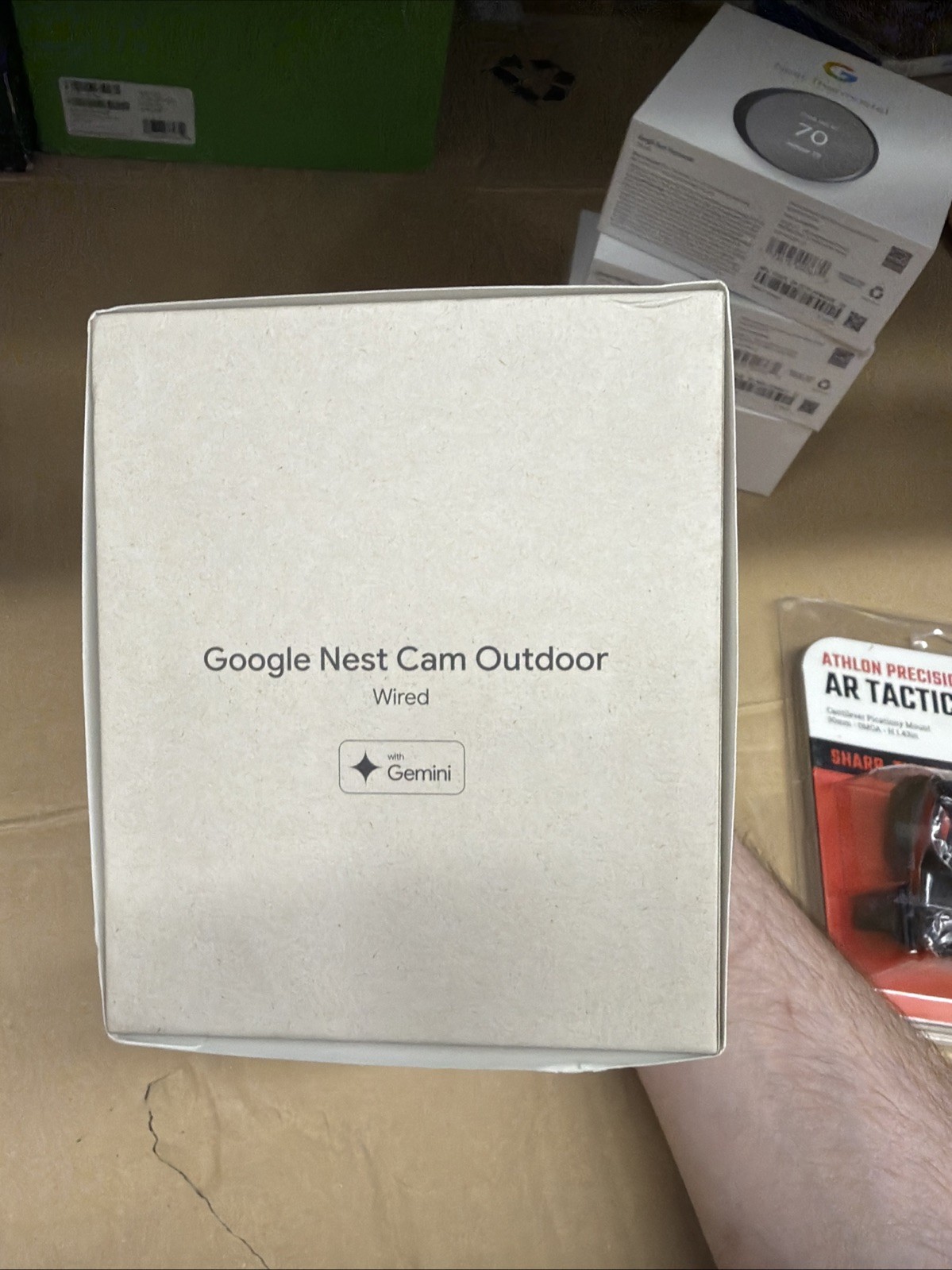 Google Nest Cam Outdoor Wired Security Camera 2nd Gen 2K HDR IP65 AI (Snow)