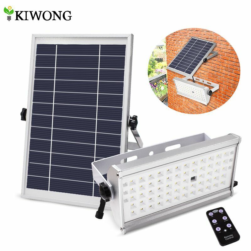 65 Leds lumière solaire Super lumineux 1500lm 12 W projecteur sans fil