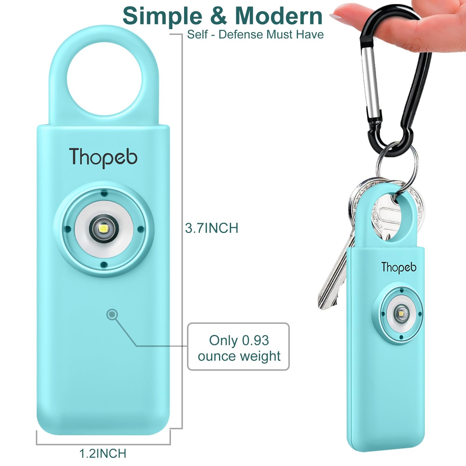 Personal Safety Alarm for Women, Kids & Elders – 135dB Keychain Siren