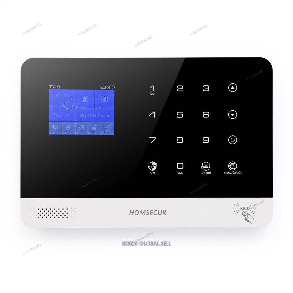 HOMSECUR Wireless WIFI 4G GSM LCD Burglar Alarm System+PIR+5*Door Sensor