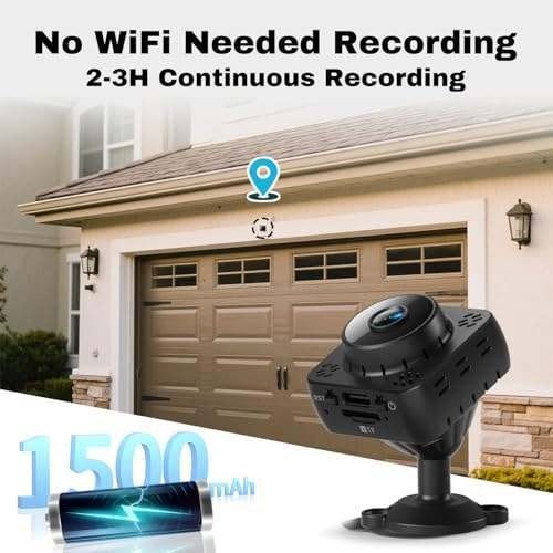 Shibet Mini Camera, Home Security, 2K WiFi with Free Cloud, Black, MSRP $39