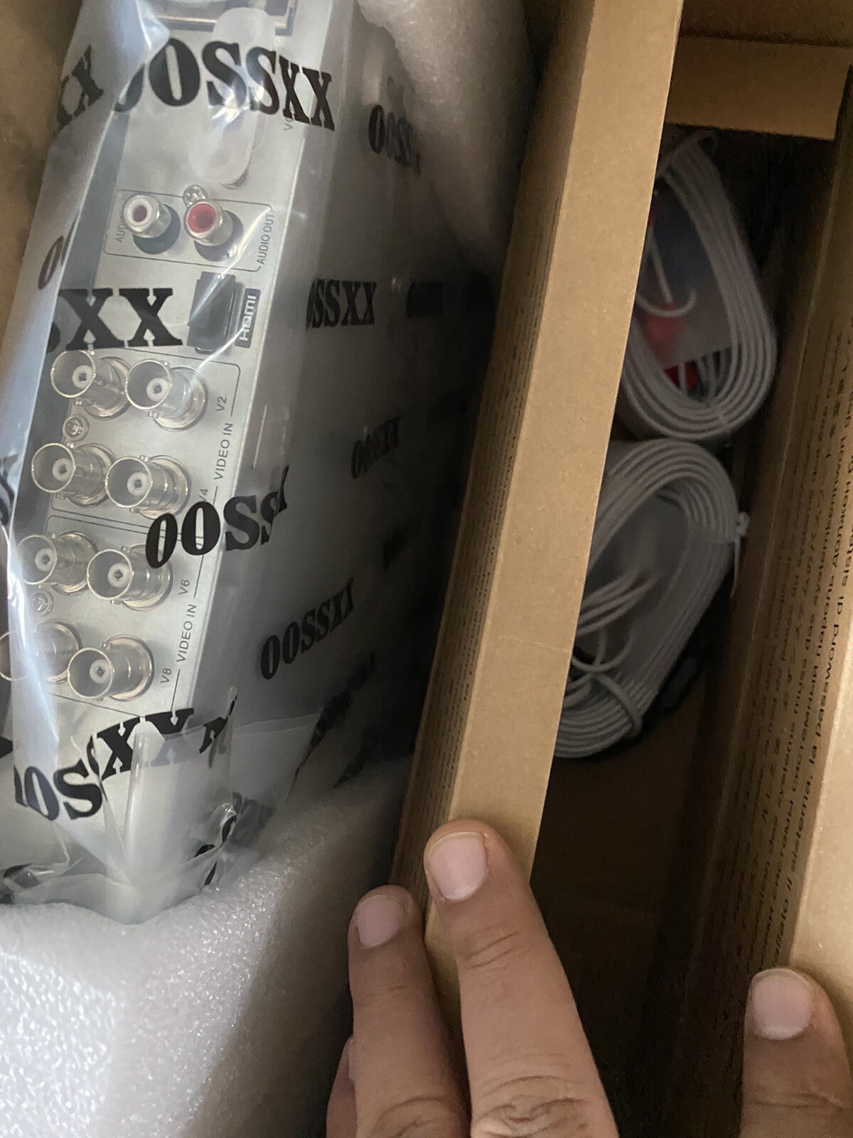 OOSSXX PoE+ DVR + 6 Cameras Set Why 8.0 Mega (4K) 25/30 FPS Network Camera Range