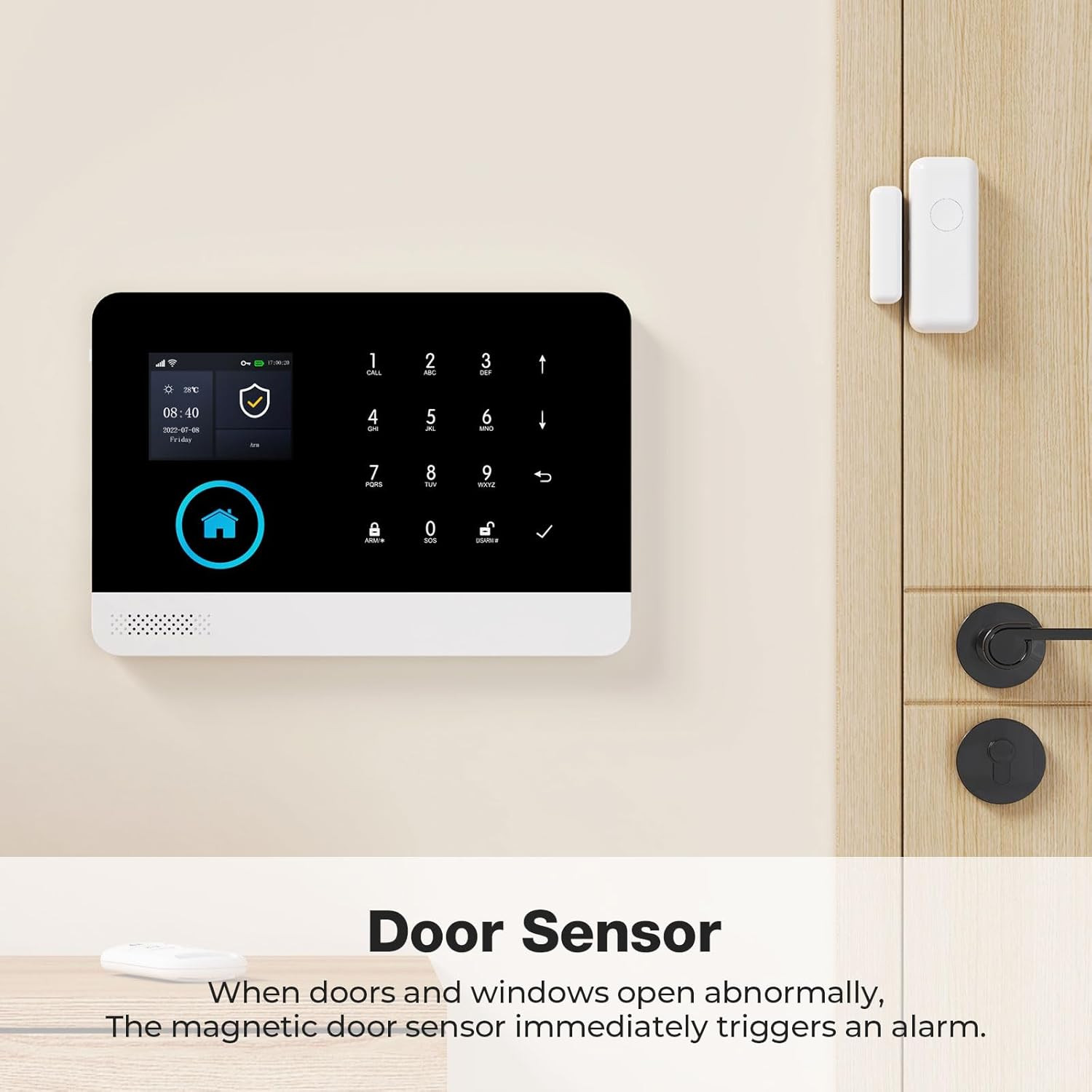 Home Security System – Alarm 8-Piece Kit Compatible with Alexa,Tuey and Smart Li