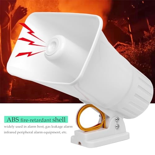 Outdoor Siren Speaker With 150 High Decibels, Security Horn, 12v Alarm System…