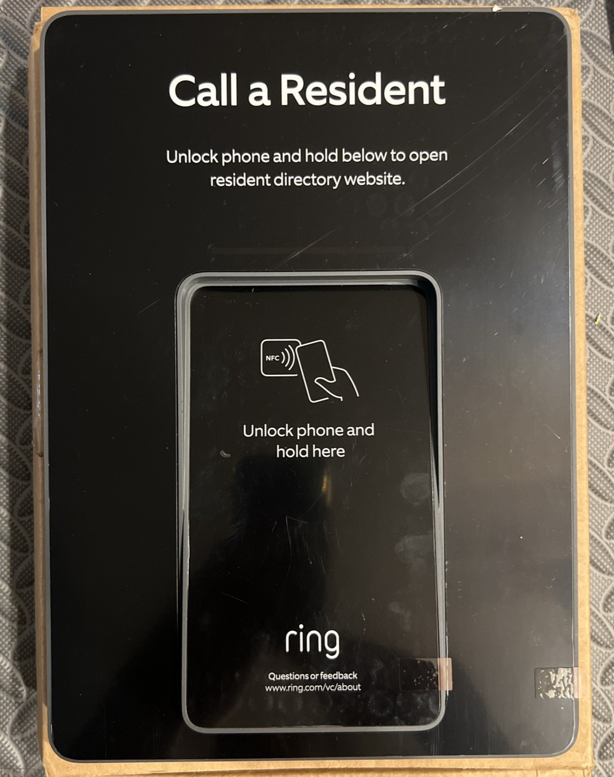 Ring In Panel Amazon Key Access WallCall Call A Resident 8KCEA2 Replacement