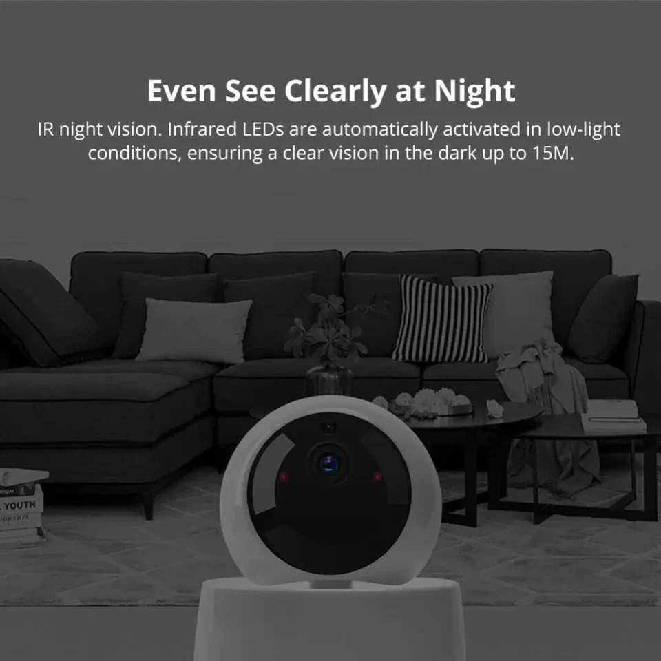 SONOFF GK-200MP2-B 1080P HD IP Security camera WiFi motion detector 360°
