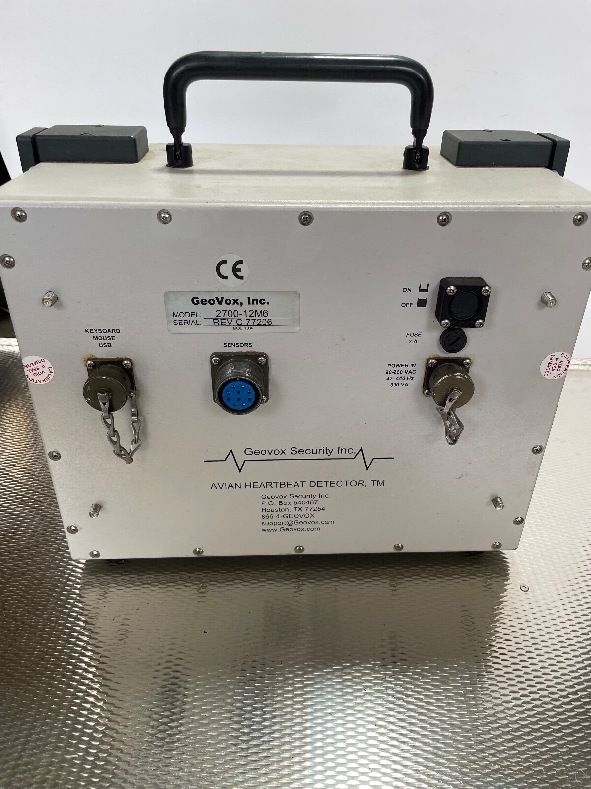 AVIAN HEARTBEAT DETECTOR 2700-12M6 – UNTESTED – SOLD AS IS