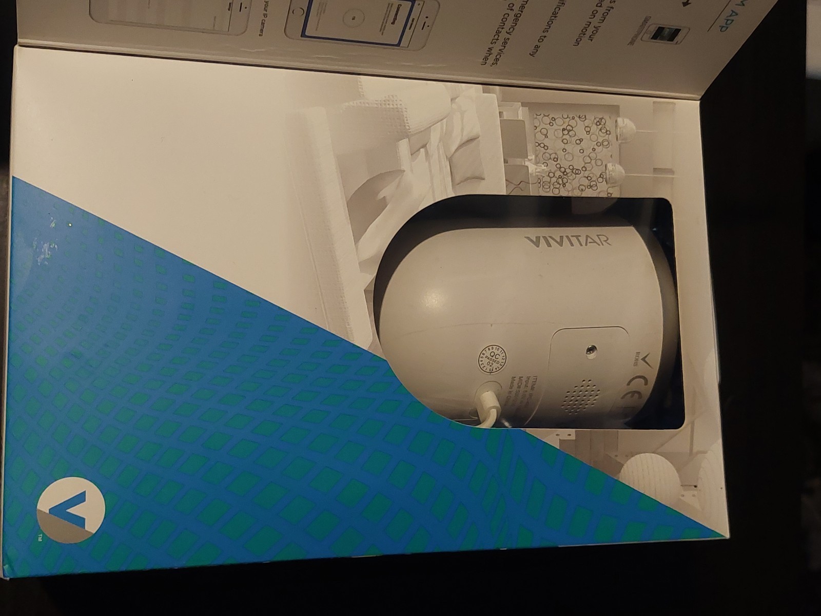 Vivitar IPC-484 Smart Wi-Fi Indoor Outdoor Smart Security Camera – 1080p HD