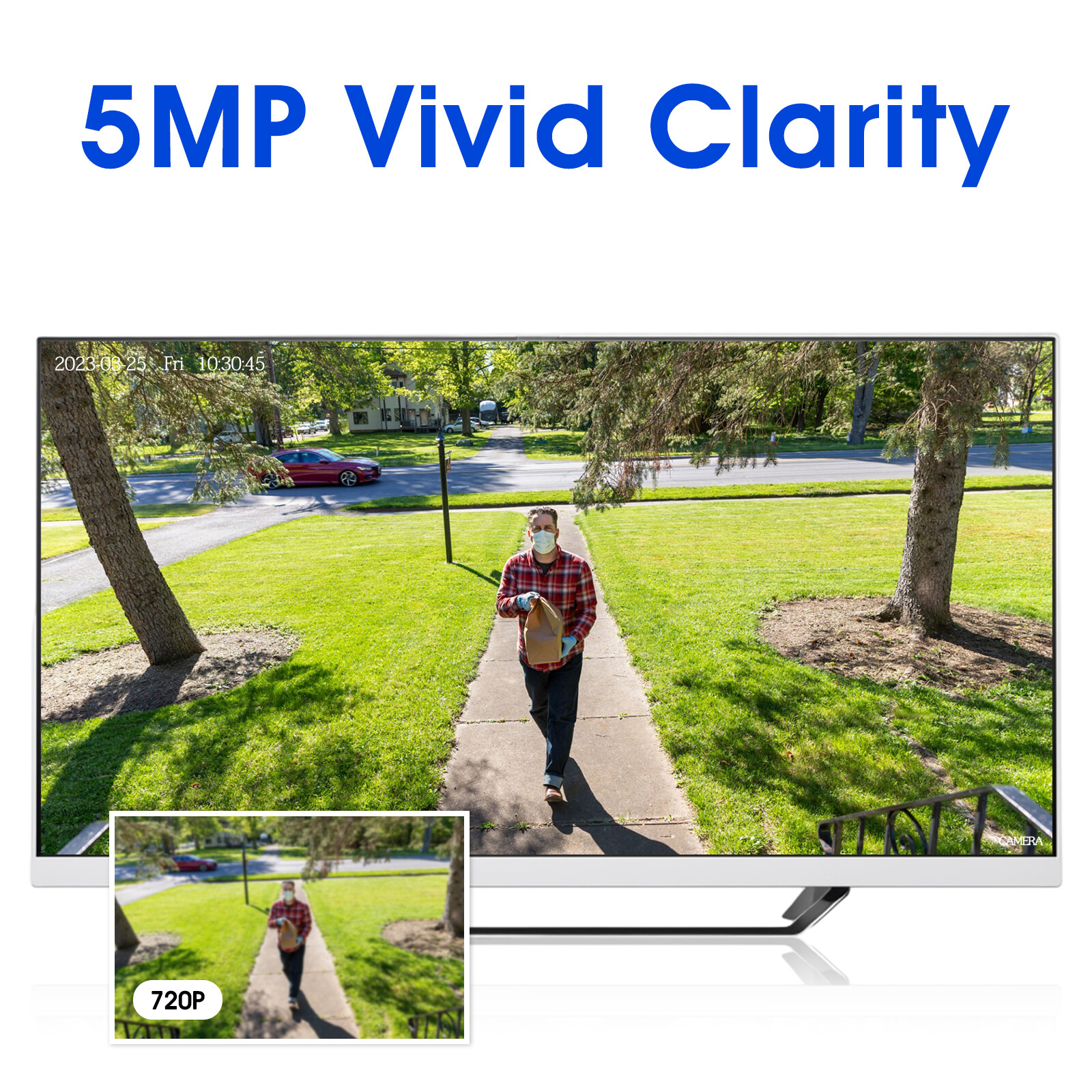 5MP 4CH HMDI DVR HD Home Outdoor Security Camera CCTV System IR Night Vision