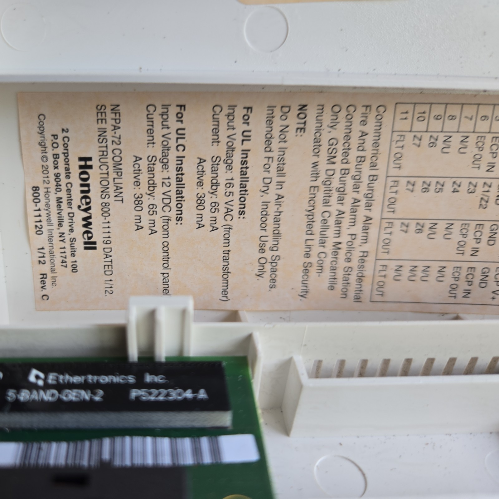 Honeywell 4G GSM Communicator GSMV4G