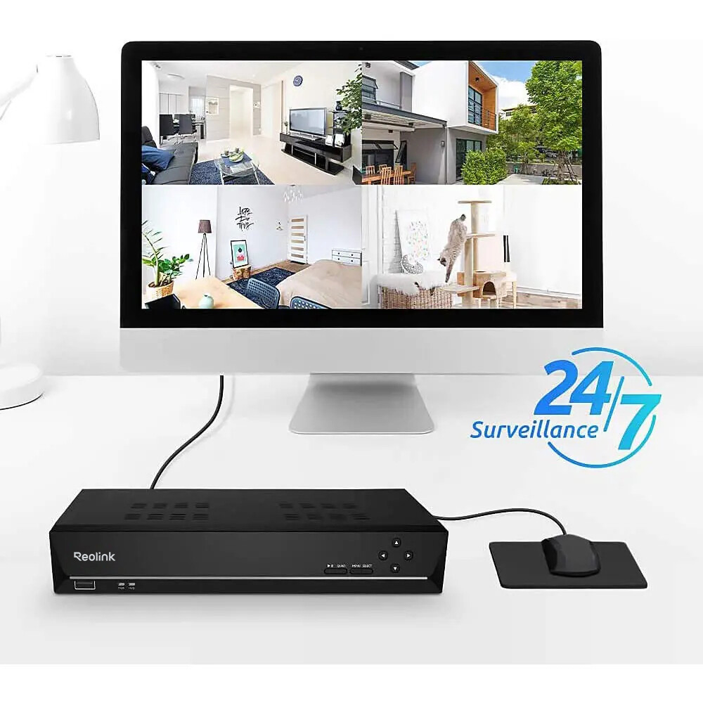 Reolink RLN8-410 8CH NVR PoE Network Video Recorder 2TB HDD Security Camera