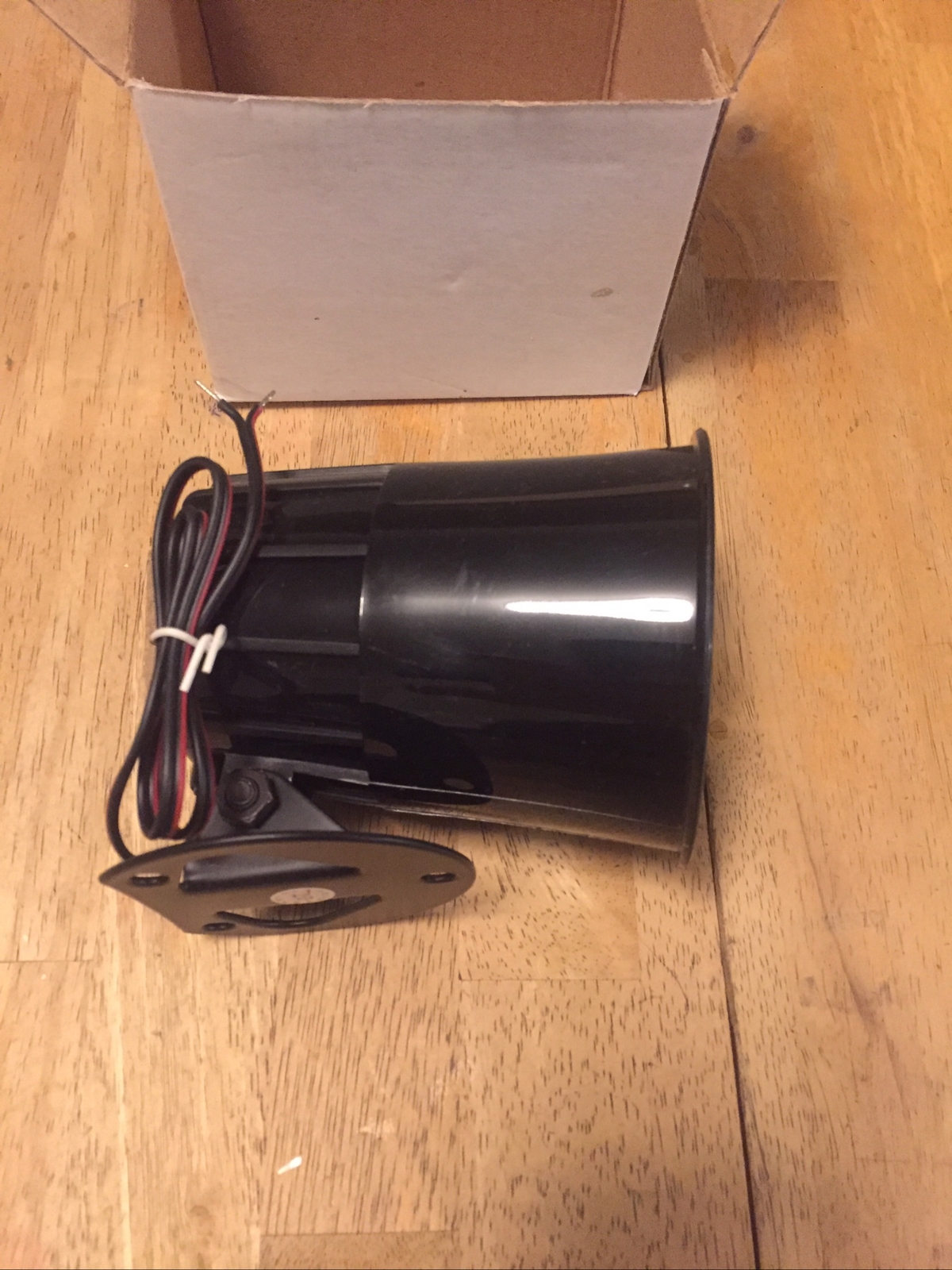 Electronic Alarm Siren Horn AS IS BLack