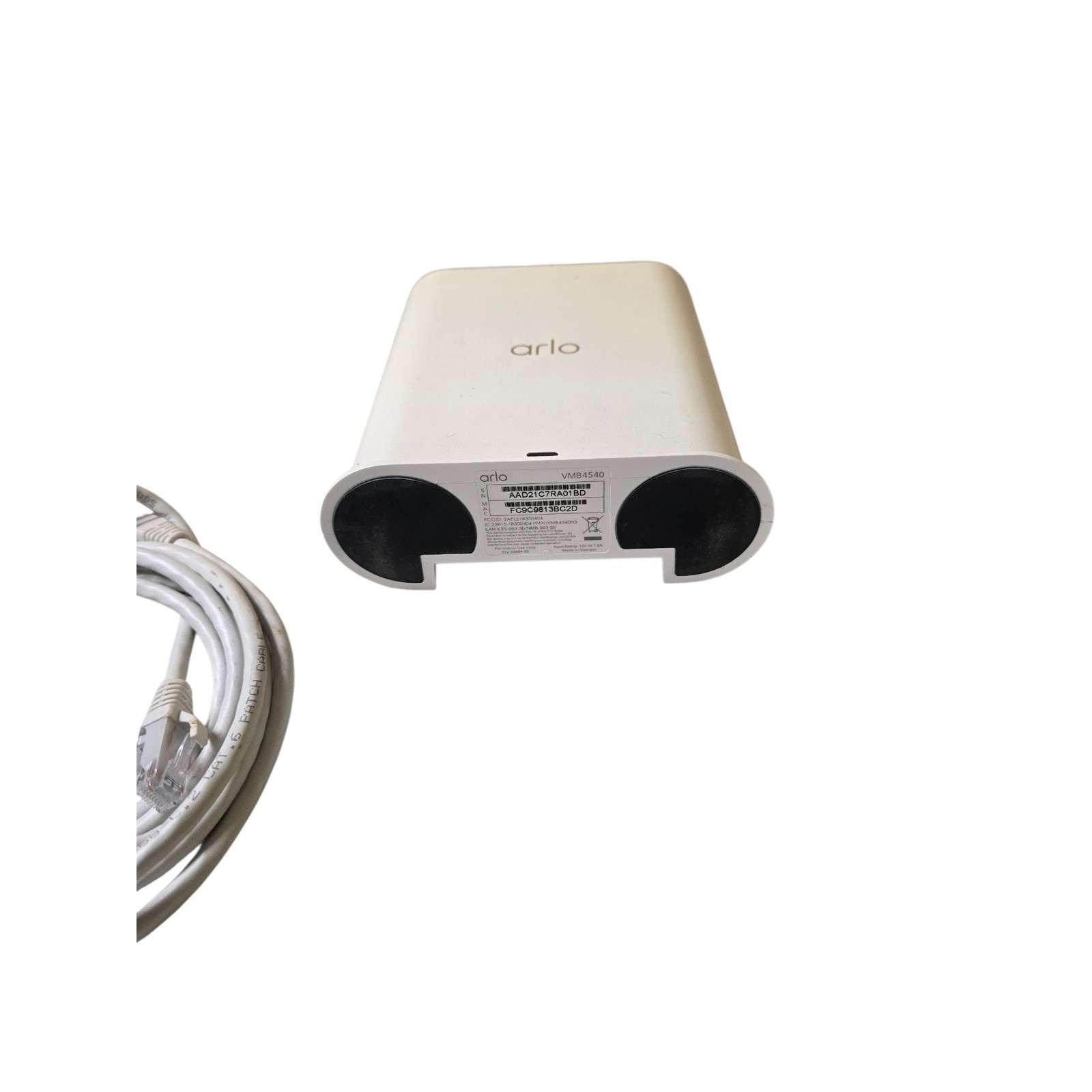 Arlo SmartHub VMB4540 Base Station for Wire-Free Cameras White with Power Cable