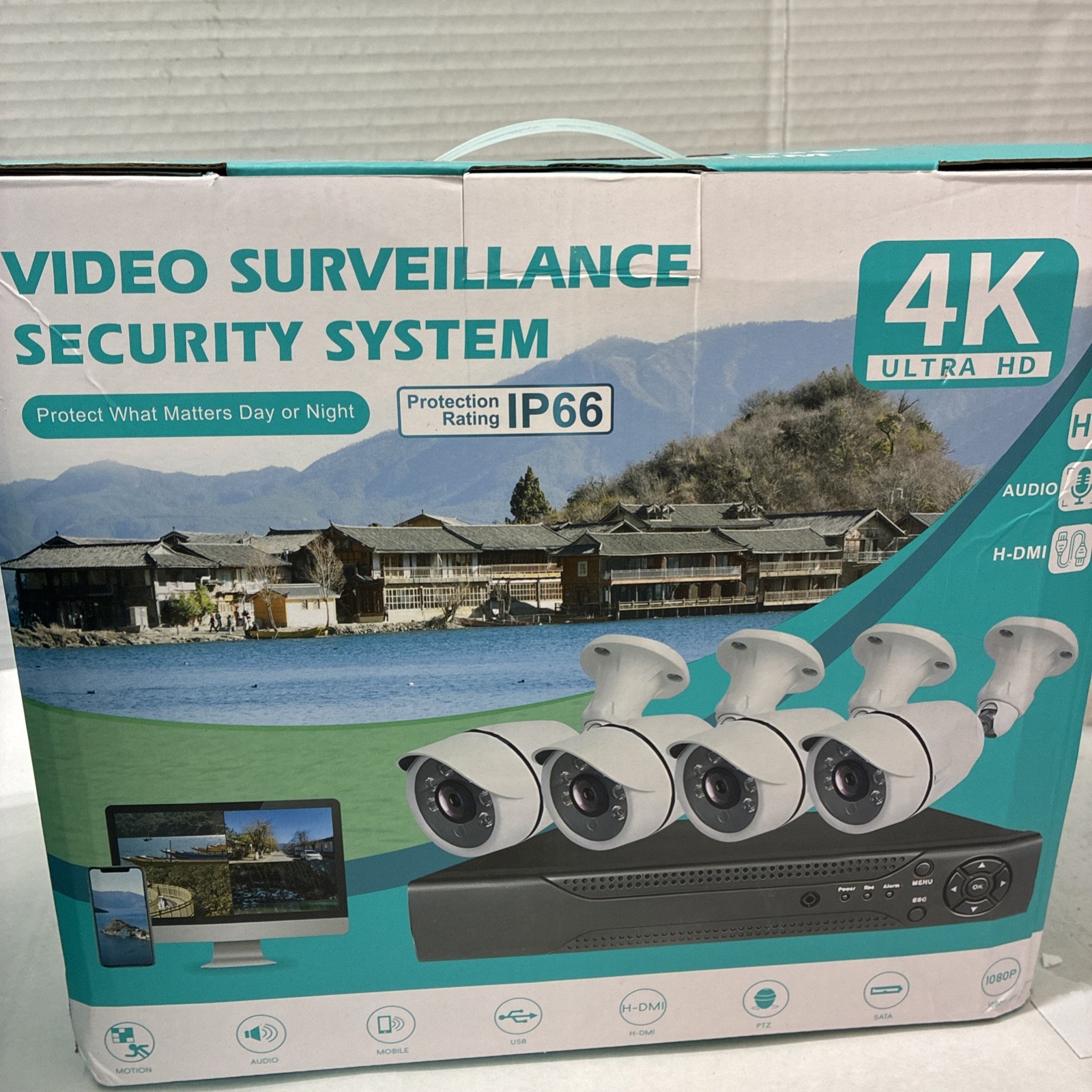 Video Surveillance Security System 4K Ultra HD