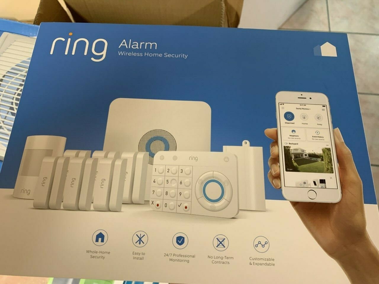 Ring Alarm Wireless Security Kit Home System – 10 Piece Kit New