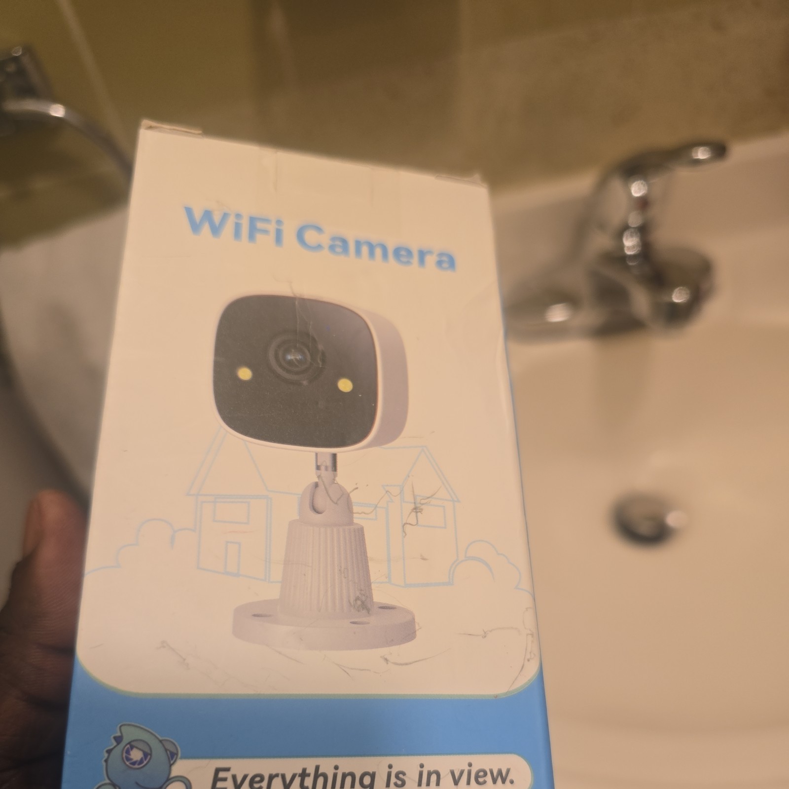 JENNOV 2.4G Wifi Indoor/Outdoor IP Wired Security Camera 3MP Night Vision Audio