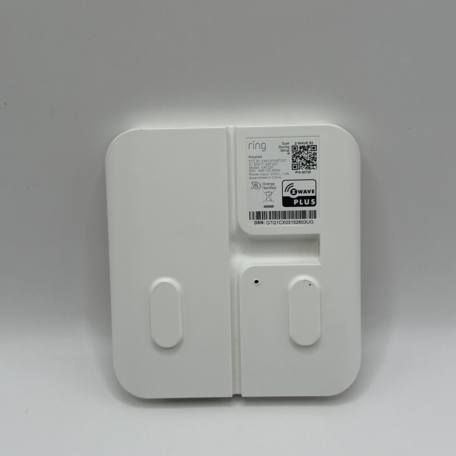 Ring Alarm Keypad (2nd Gen) – Model 5AT2S7, Z-Wave Plus Security System