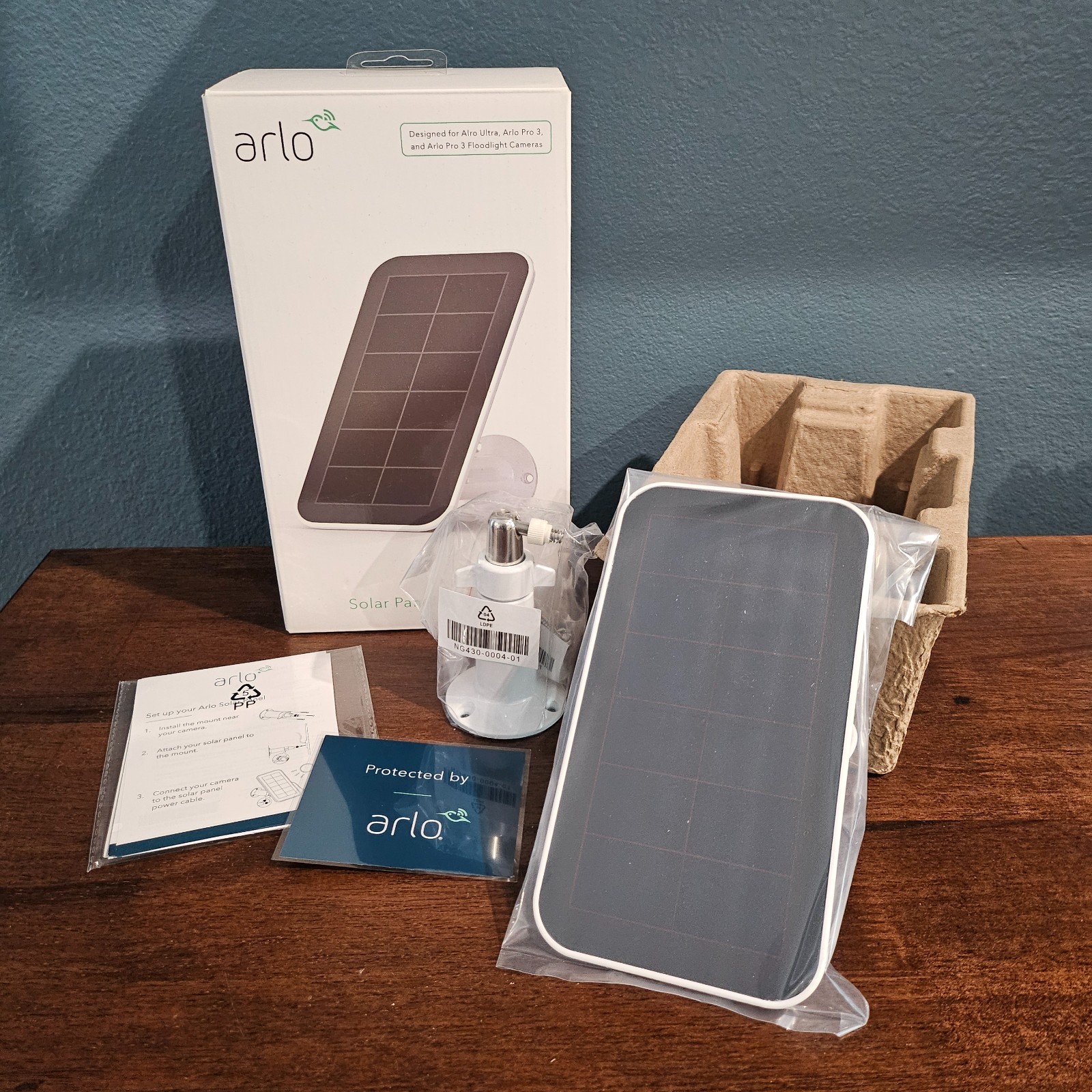 NEW Arlo VMA5600-10000S Solar Panel Charger Arlo Ultra Pro 3 Floodlight Cameras