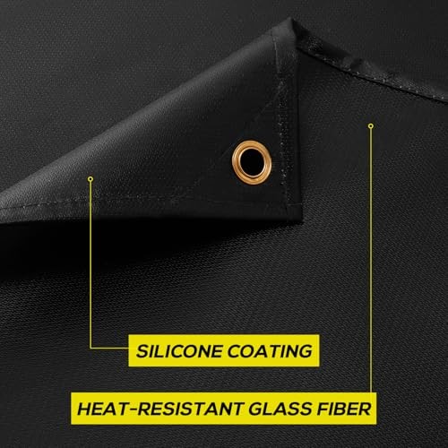 Welding Blanket, Silicone Coated Fiberglass Fire Blanket, Welding Blanket 4x6ft