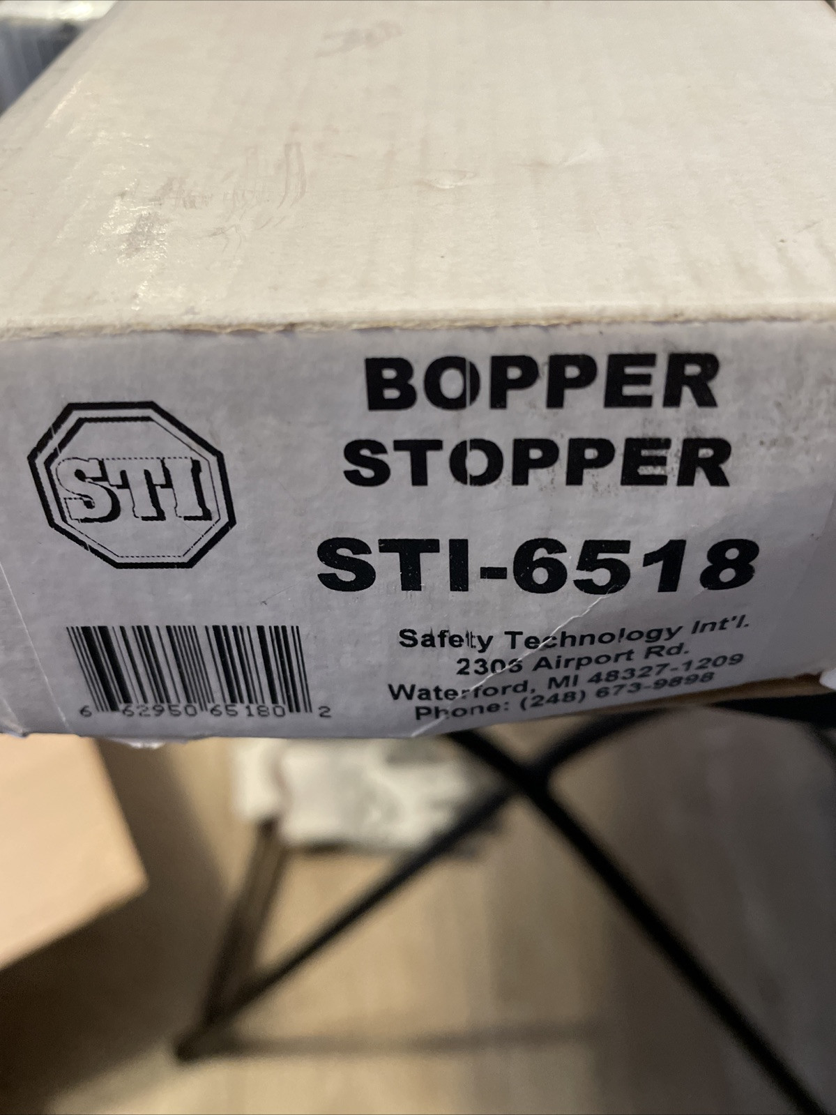 STI-6518 Safety Technology International, Inc. Bopper Stopper with Spring Loaded