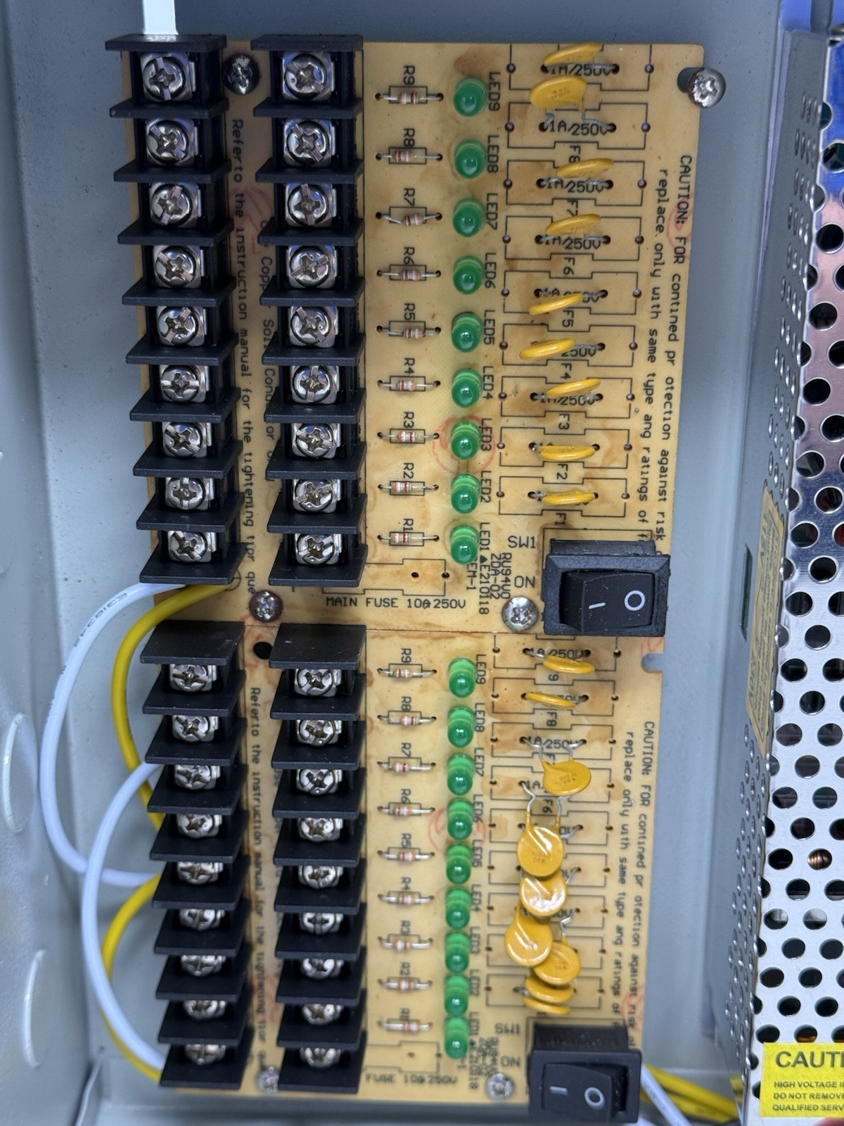 LYT-18CH-AU 12V 8CH PSU PB20A18D0 Suspected New Untested