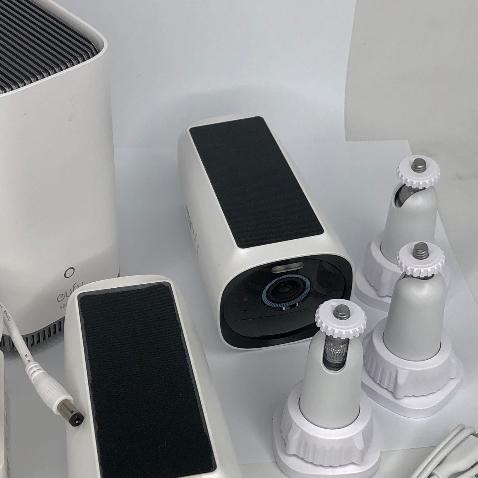 EufyCam 3, 3-Outdoor Wireless 4K Solar Powered Security Cameras w/ HomeBase 3