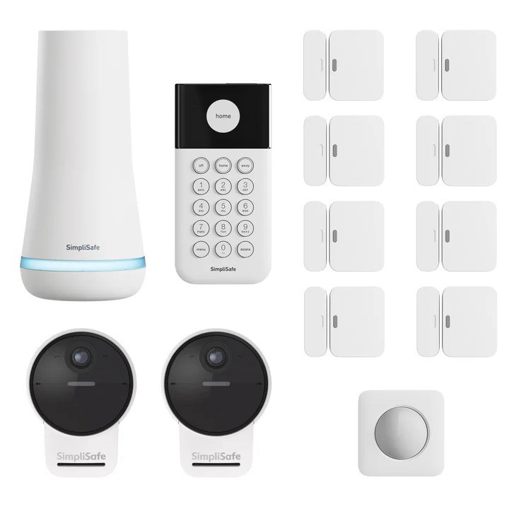 (BRAND NEW) 13-Piece SimpliSafe Security System with 2 Outdoor Camera Series 2