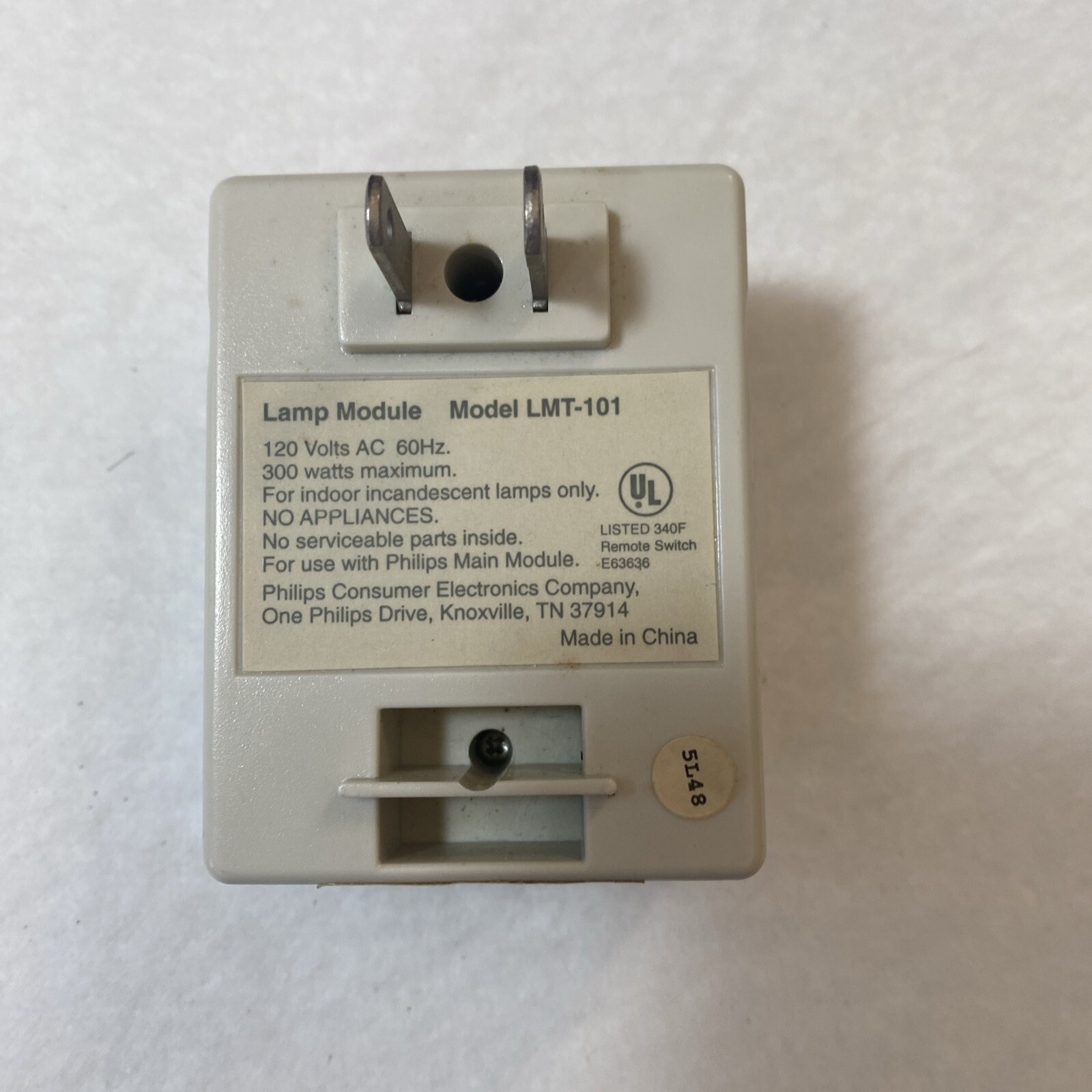 X10 Magnavox Home Security System LMT101MS Lamp Unit Module Tested & Works