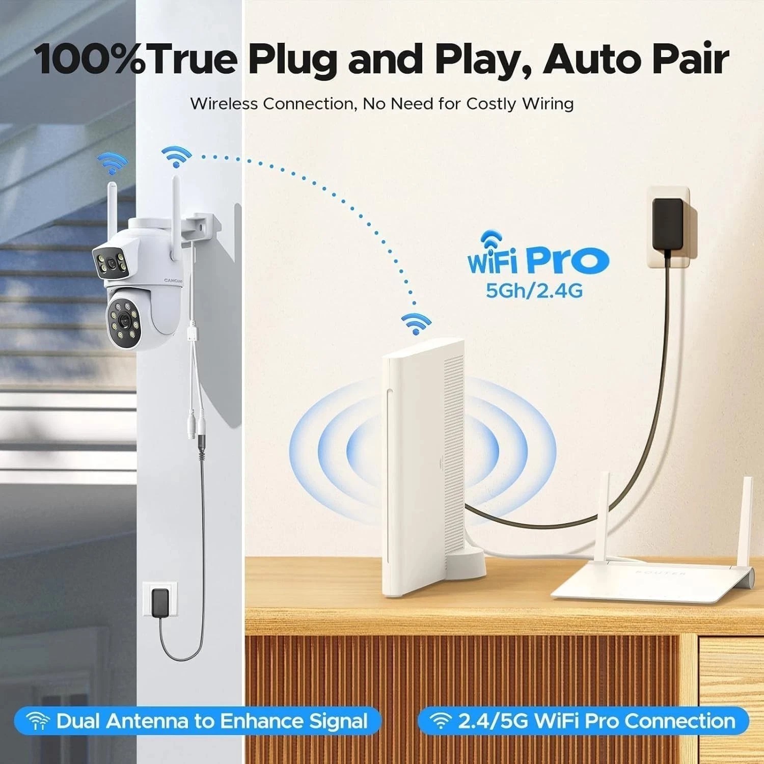 Wireless WIFI Outdoor 4MP IP Security Camera System 10CH HDD NVR CCTV Home Audio