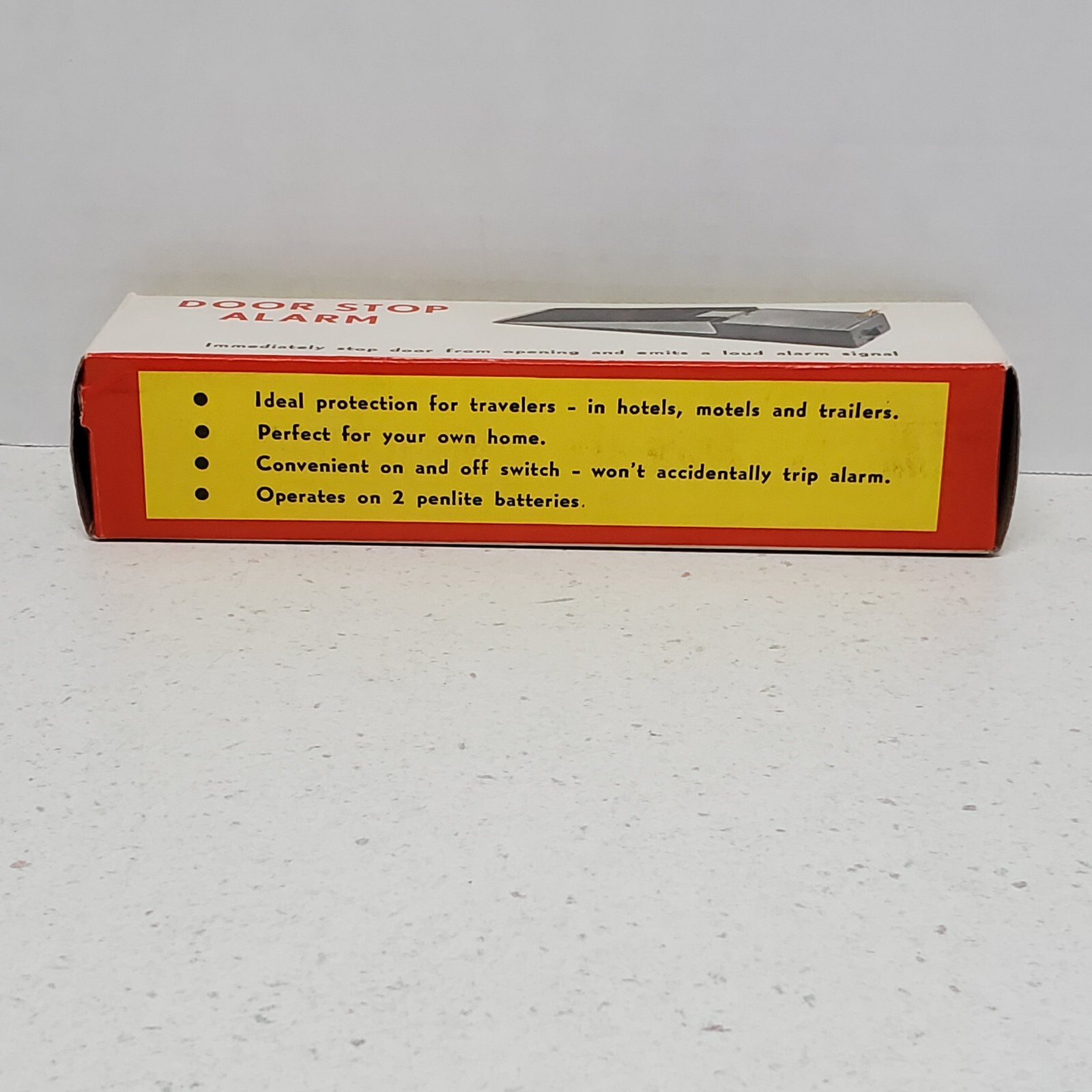 Door Stop Vintage Wedge Security Alarm Old Stock Rare Green (NEW)