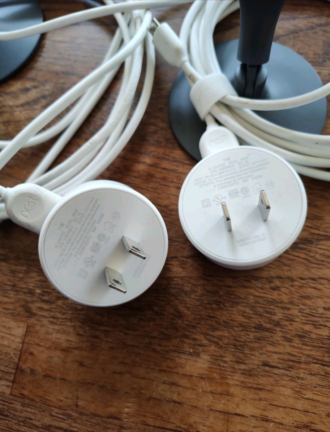 LOT OF TWO – nest Security Camera HD 1080p A0005 – Lightly Used w/ Cables