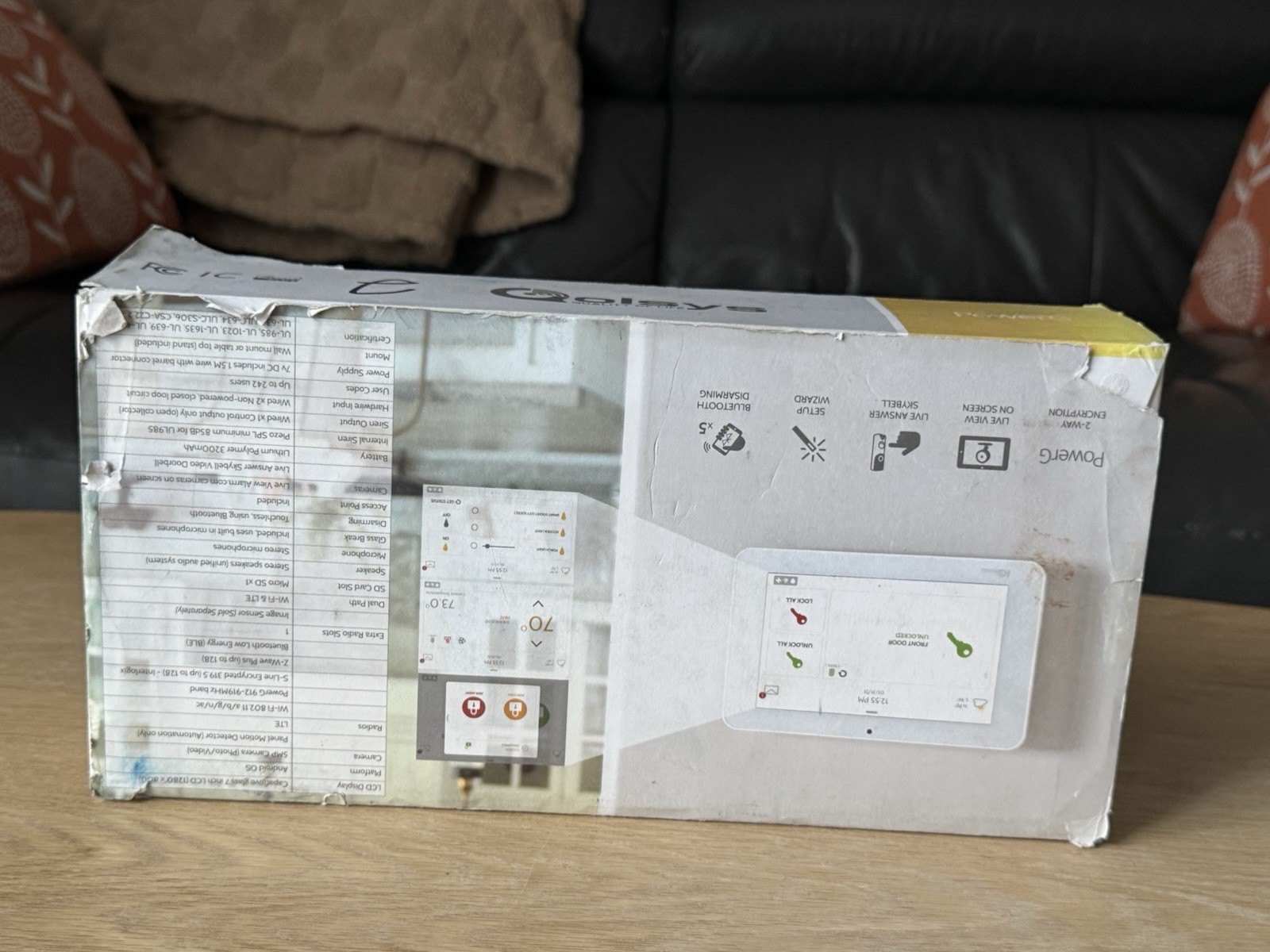Qolsys PowerG IQ Panel 2+ Plus QS9207-1208-124 Wireless 319.5MHz – TELUS LTE