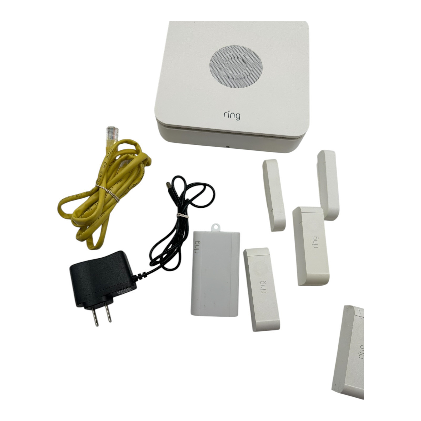 Ring Alarm Home Security Base Station 4HB1S70EN0 W/Keypad-Sensors-Power Cord