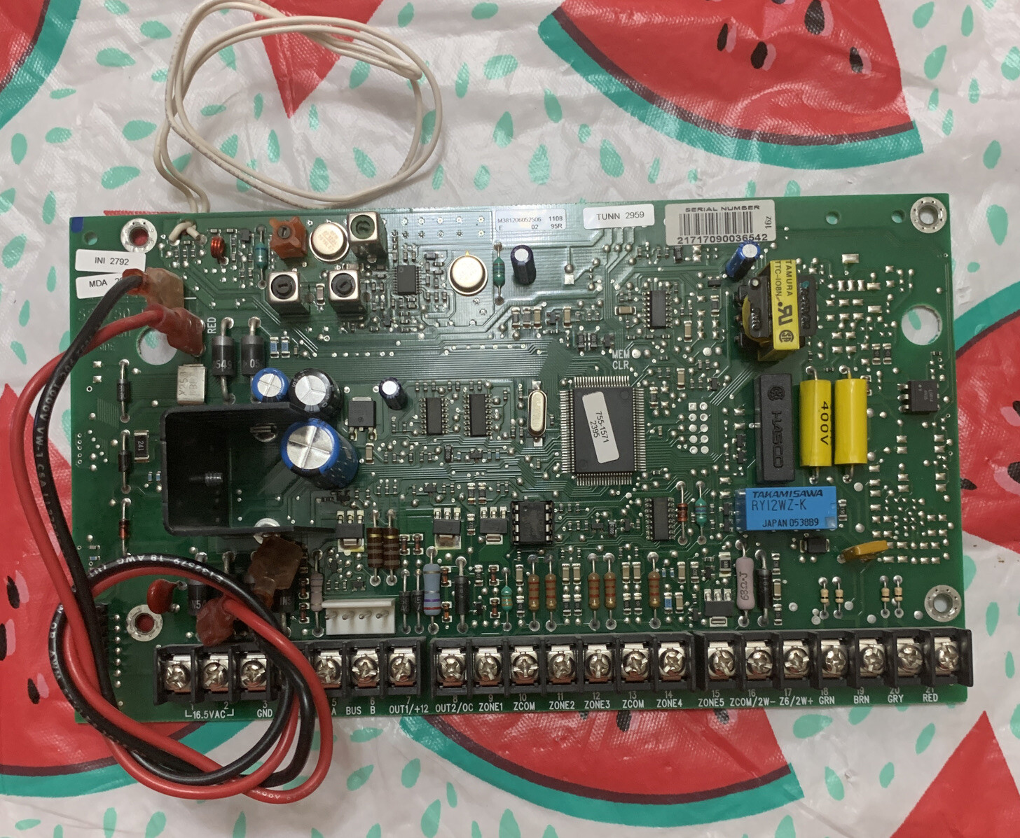 GE Interlogix 55-750-E Concord Express Control Board Alarm Security Defaulted.