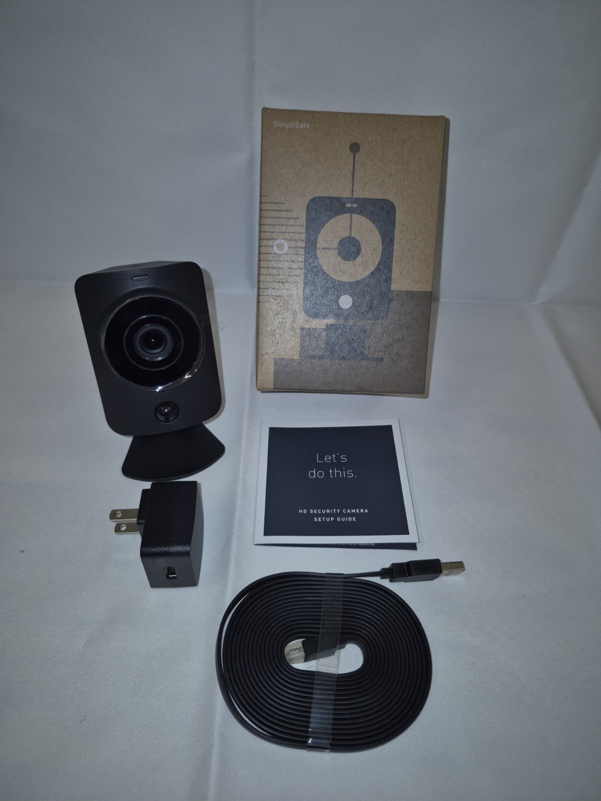 SimpliSafe SimpliCam 1080p Wired Security Camera – Black (SSCM2)