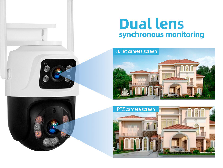 KERUI Security Camera System Outdoor Wireless Audio Wi-Fi Home CCTV 6MP 8CH NVR