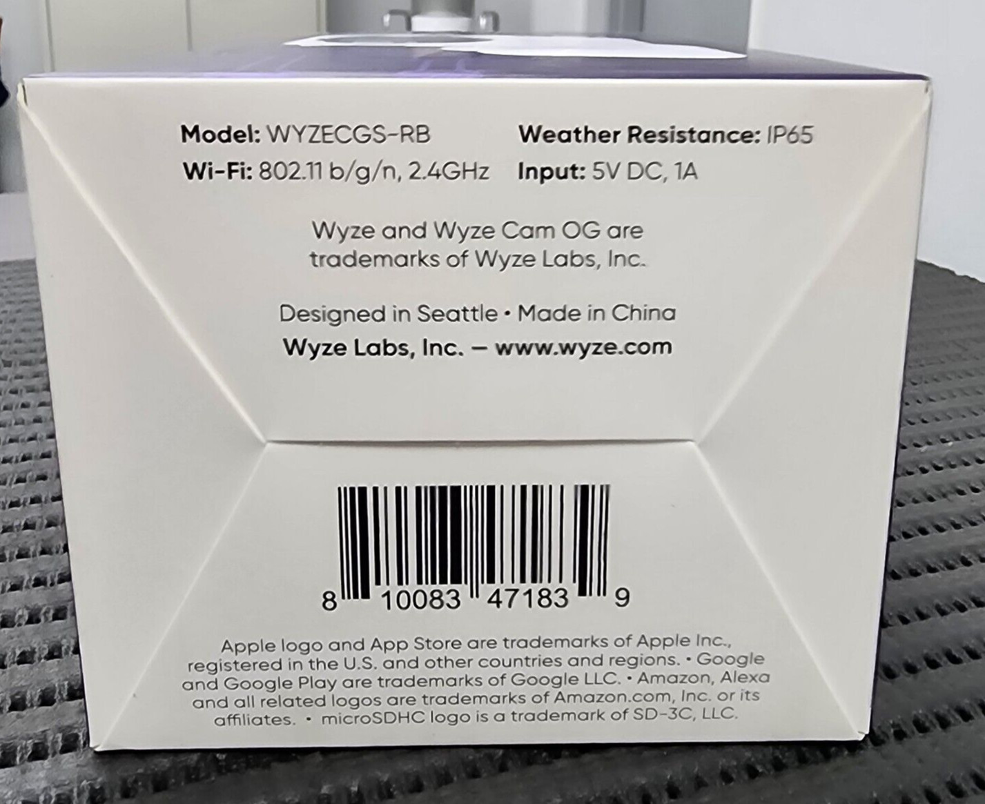 WYZE WYZECGS-RB CAM OG 1080P WIFI SMART SECURITY 3X ZOOM COLOR NIGHT VISION