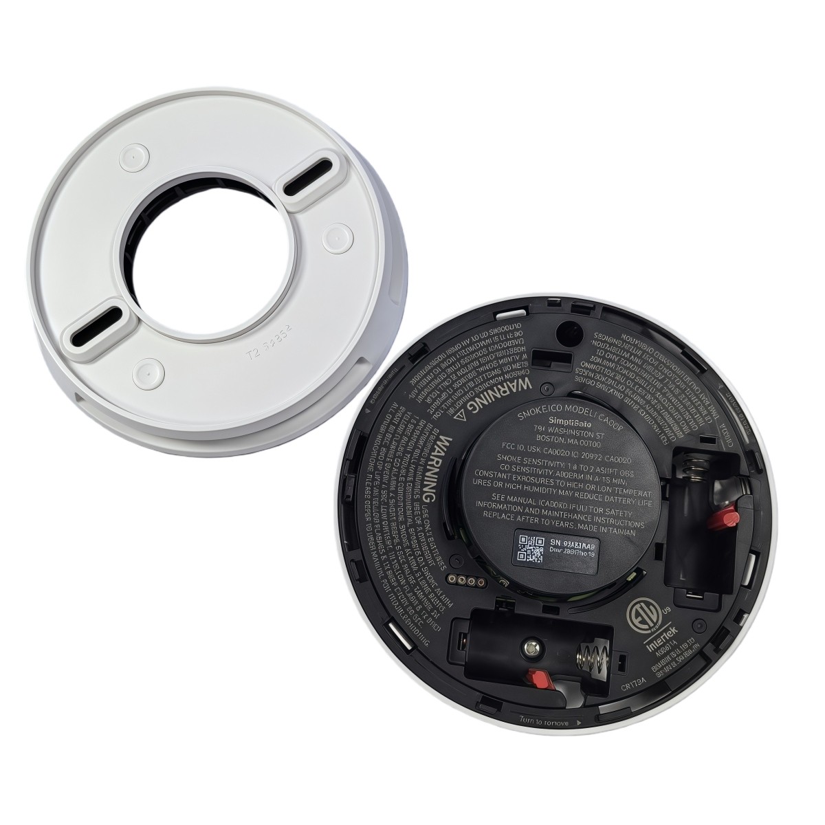 SimpliSafe Smoke & Carbon Monoxide Detector Smoke Alarm Security Latest Gen