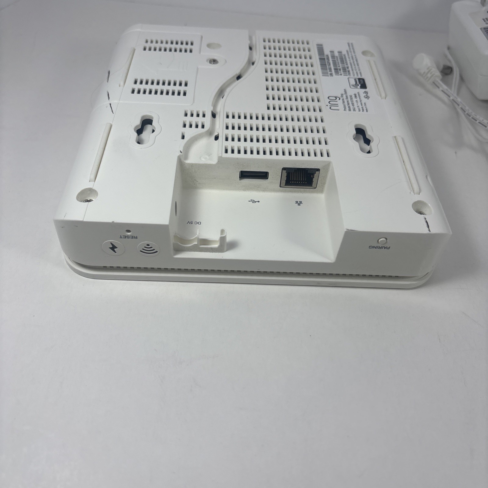 Ring Alarm Base Station -1st Gen- 4HB1S70EN0 w/ AC Adapter. Unknown Registration