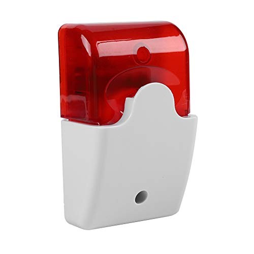 Wired Flashing Light Strobe Siren Dc 12v Sound Alarm Red Light Sound Siren Home