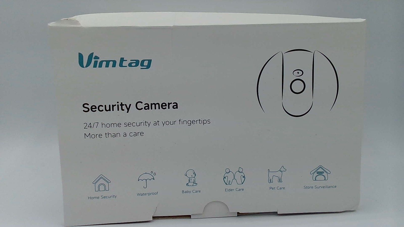 VIMTAG 4M IP Security Camera Waterproof 2-Way Audio Full Color Night